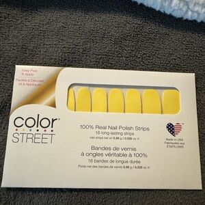 Color Street Yellow Nail Polish Strips
